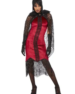 Smiffys Deluxe 1920S Velour Flapper Womens Costume Shop