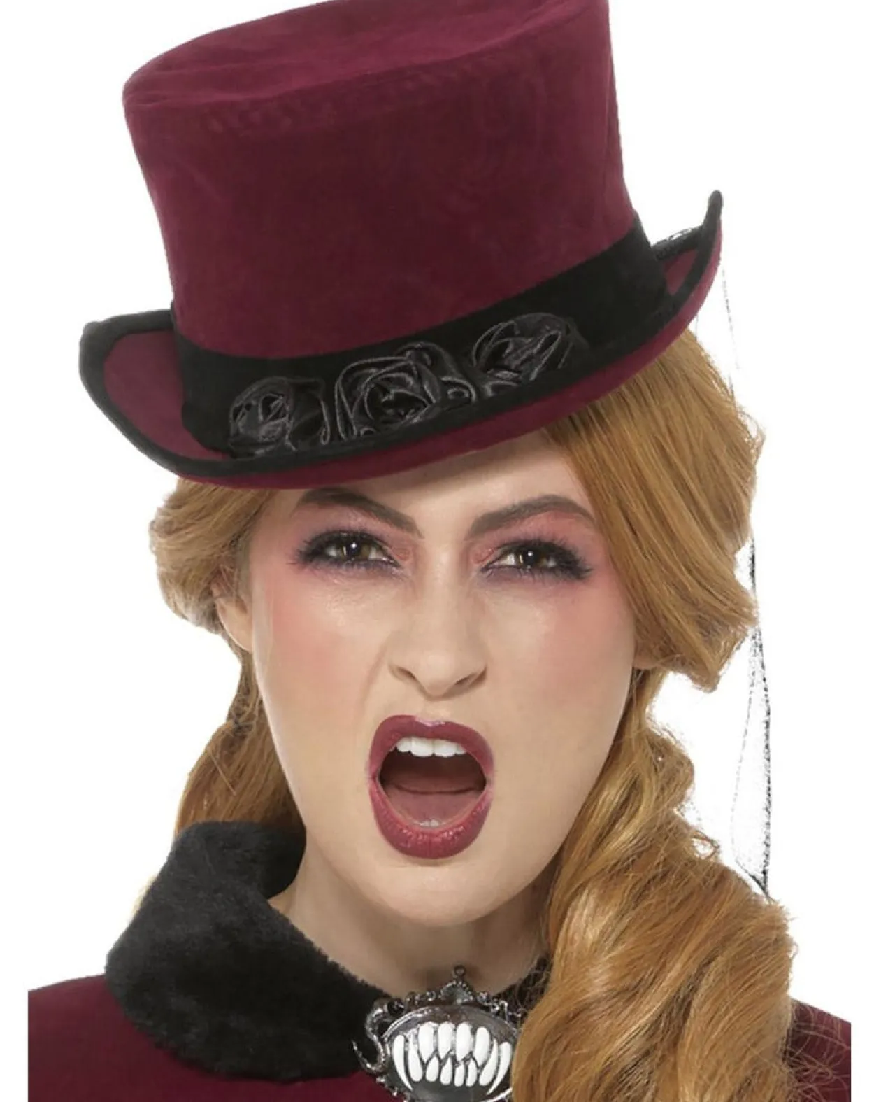 Smiffys Deluxe Victorian Vampiress Hat Flash Sale