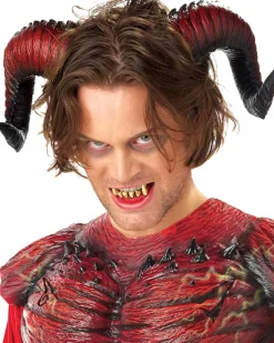 California Costumes Demon Horns And Teeth Set New