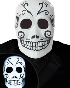 California Costumes Dia De Los Muertos Light Up Mask Online
