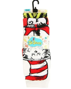 Elope Dr Seuss Characters Adult Crew Sock Set 3 Pack Outlet