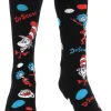Elope Dr Seuss The Cat In The Hat Pattern Kids Socks New