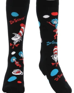 Elope Dr Seuss The Cat In The Hat Pattern Kids Socks New