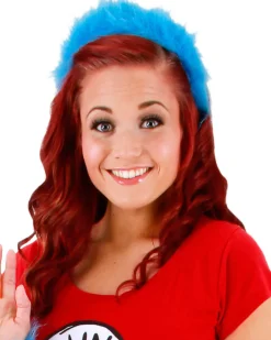 Elope Dr Seuss Thing 1 And Thing 2 Fuzzy Headband New