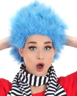 Elope Dr Seuss Thing 1 Or Thing 2 Blue Wig Sale