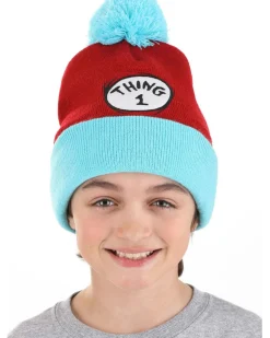 Elope Dr Seuss Thing 1 Pom Beanie Clearance