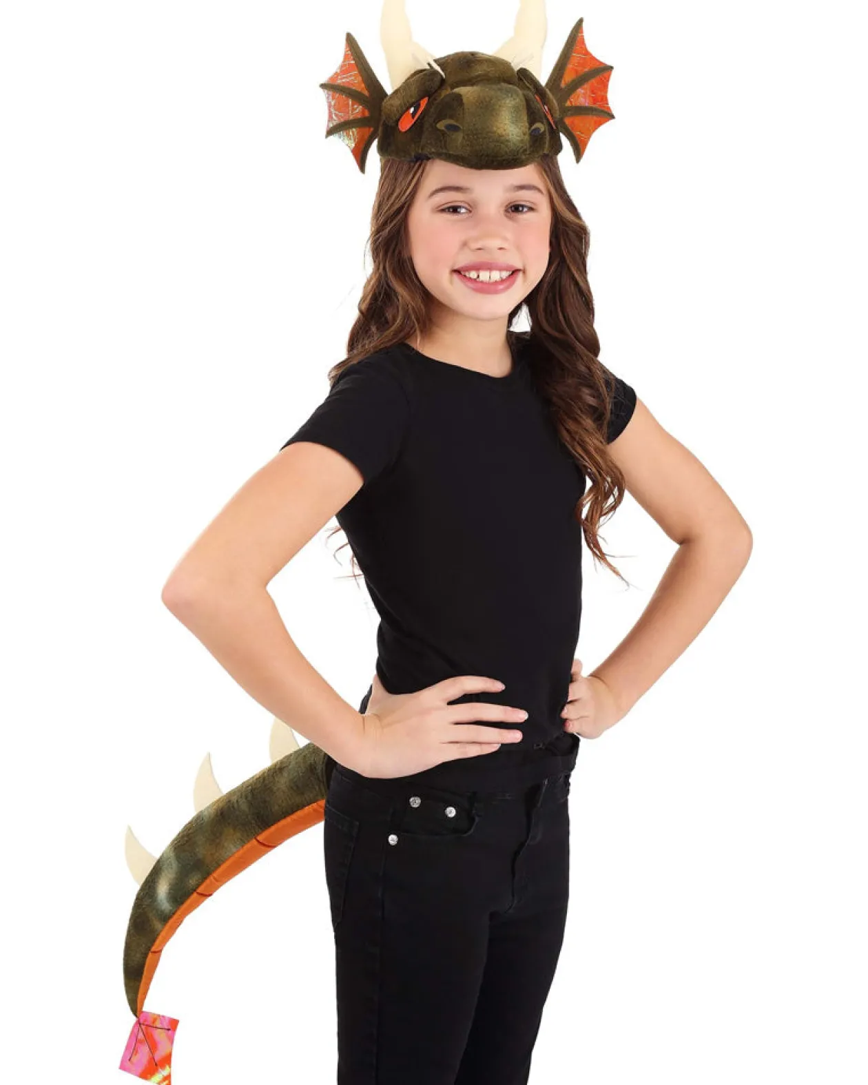 Elope Dragon Plush Headband And Tail Set Hot