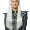 Costume Culture by Franco Dragon Princess Long Platinum Blonde Wig Store