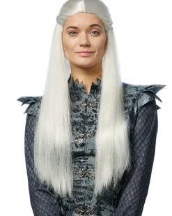 Costume Culture by Franco Dragon Princess Long Platinum Blonde Wig Store