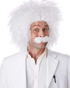 California Costumes Einstein Moustache And White Wig Discount