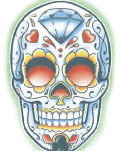 Tinsley Transfers El Jugador Day Of The Dead Temporary Tattoo Cheap
