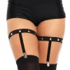 Leg Avenue Elastic Studded Garter Suspenders Shop
