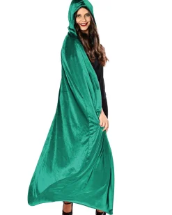 * Emerald Green Panne Velvet Deluxe Adults Cape Outlet