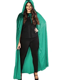 * Emerald Green Panne Velvet Deluxe Adults Cape Outlet