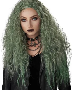 California Costumes Enchanted Waves Green Wig Discount