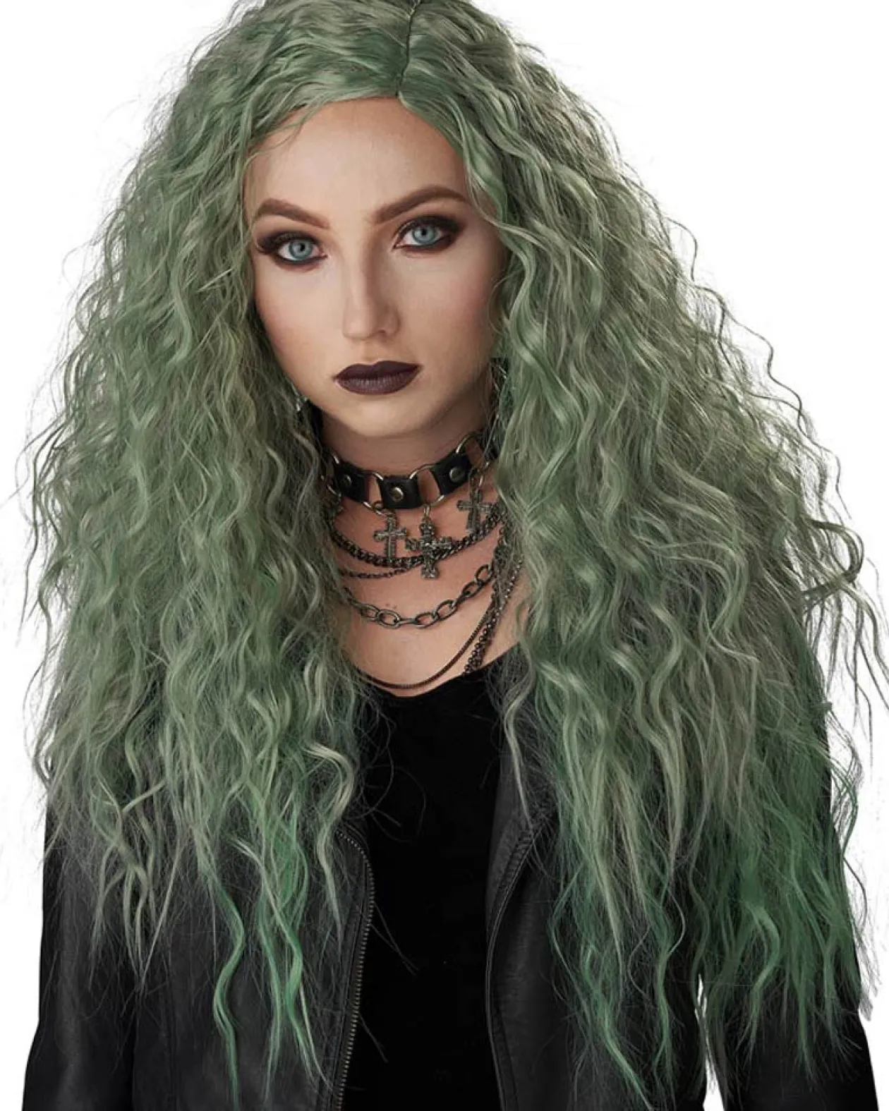 California Costumes Enchanted Waves Green Wig Discount