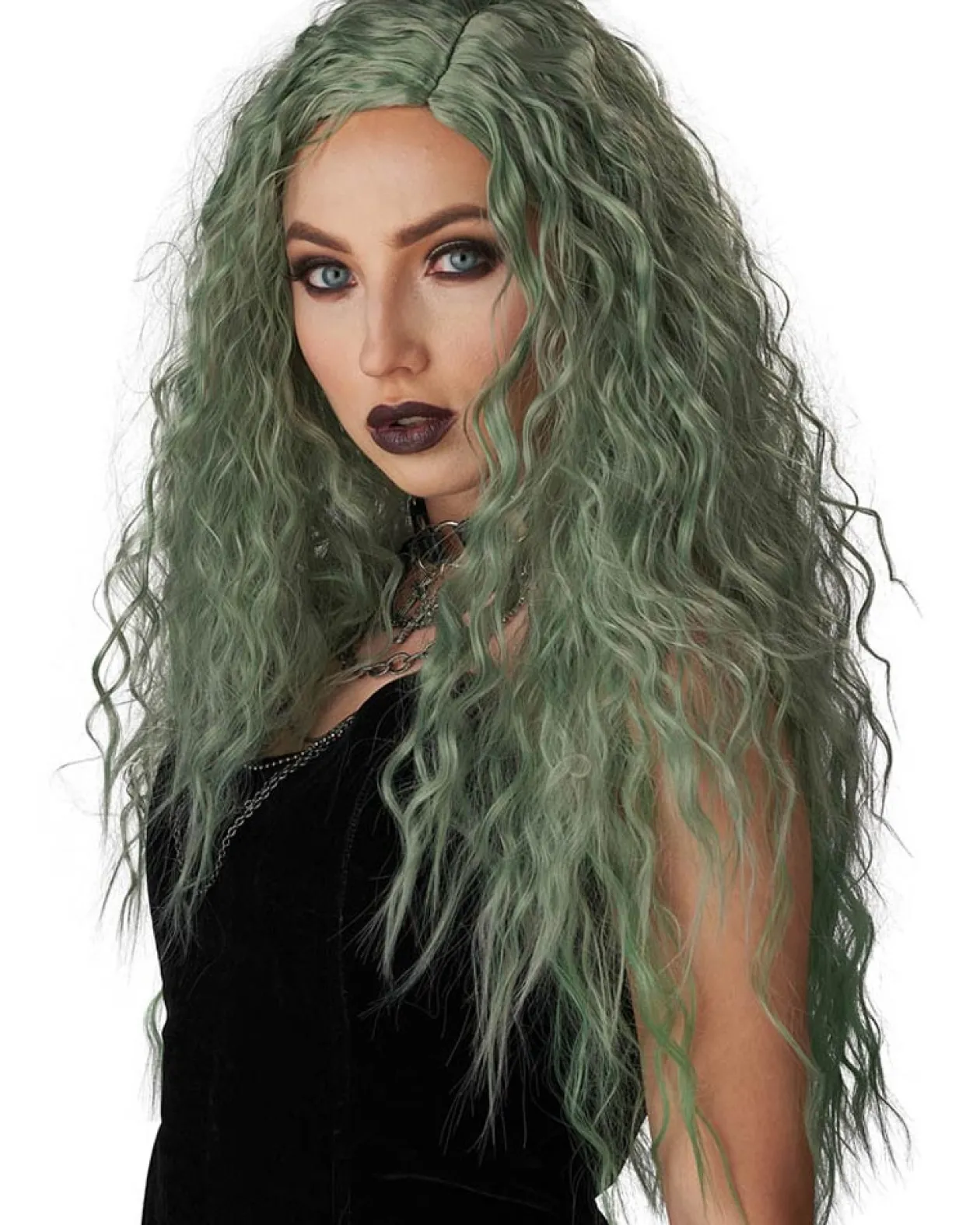 California Costumes Enchanted Waves Green Wig Discount