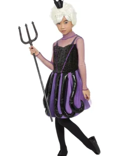 Smiffys Evil Sea Witch Kids Costume New