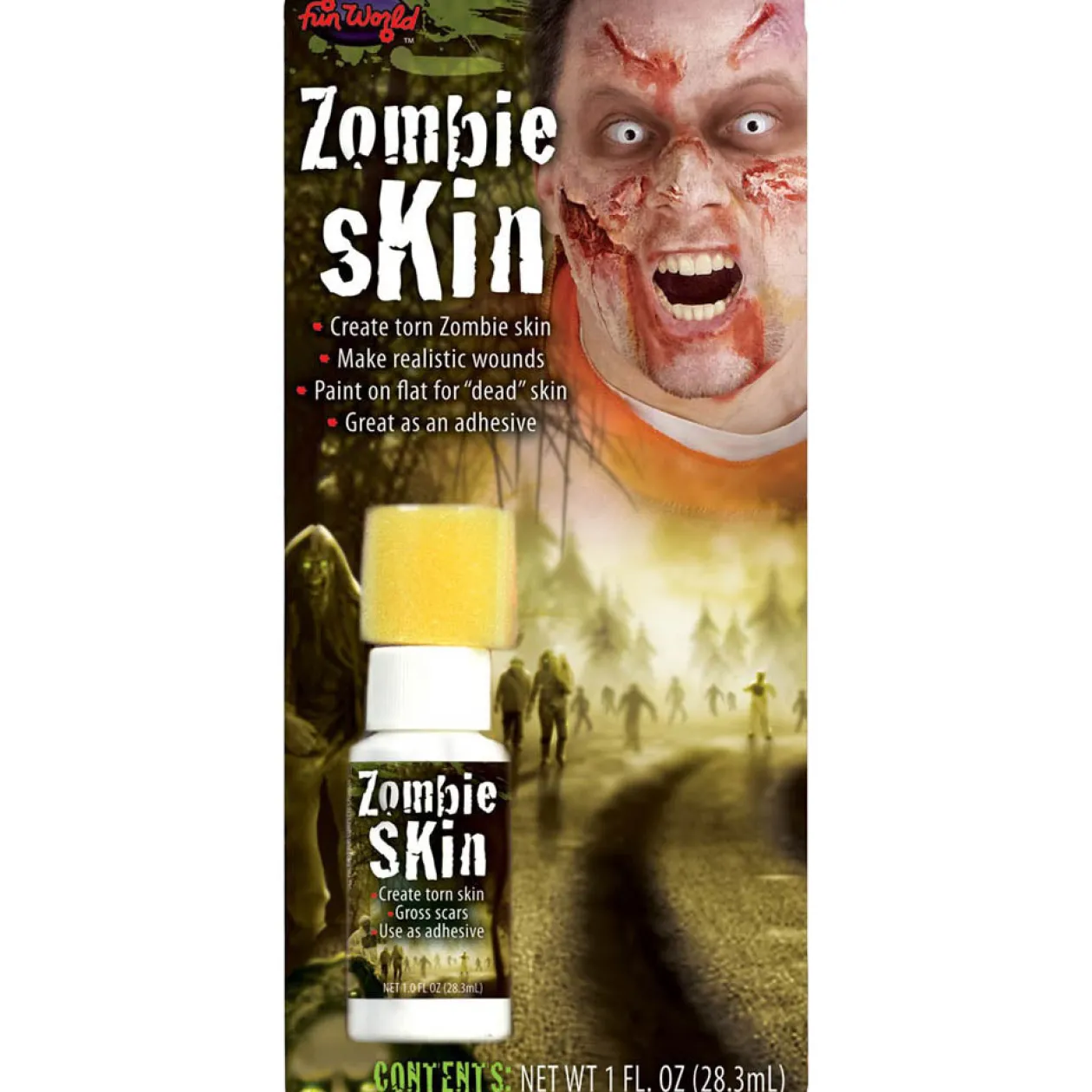 Fun World Fake Zombie Skin New