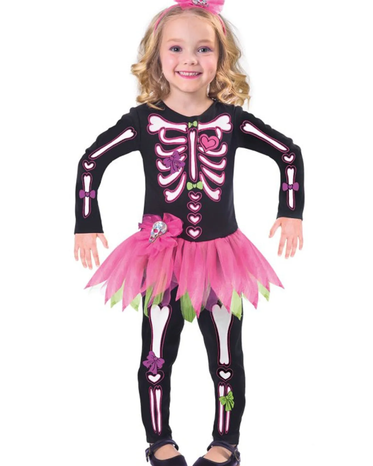 Amscan AU Fancy Bones Skeleton Toddler And Kids Costume Sale