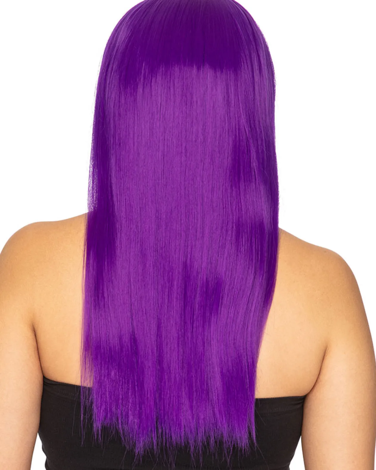 * Fashion Deluxe Amethyst Purple Long Wig Fashion