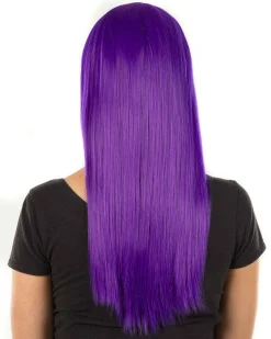 * Fashion Deluxe Amethyst Purple Long Wig Fashion