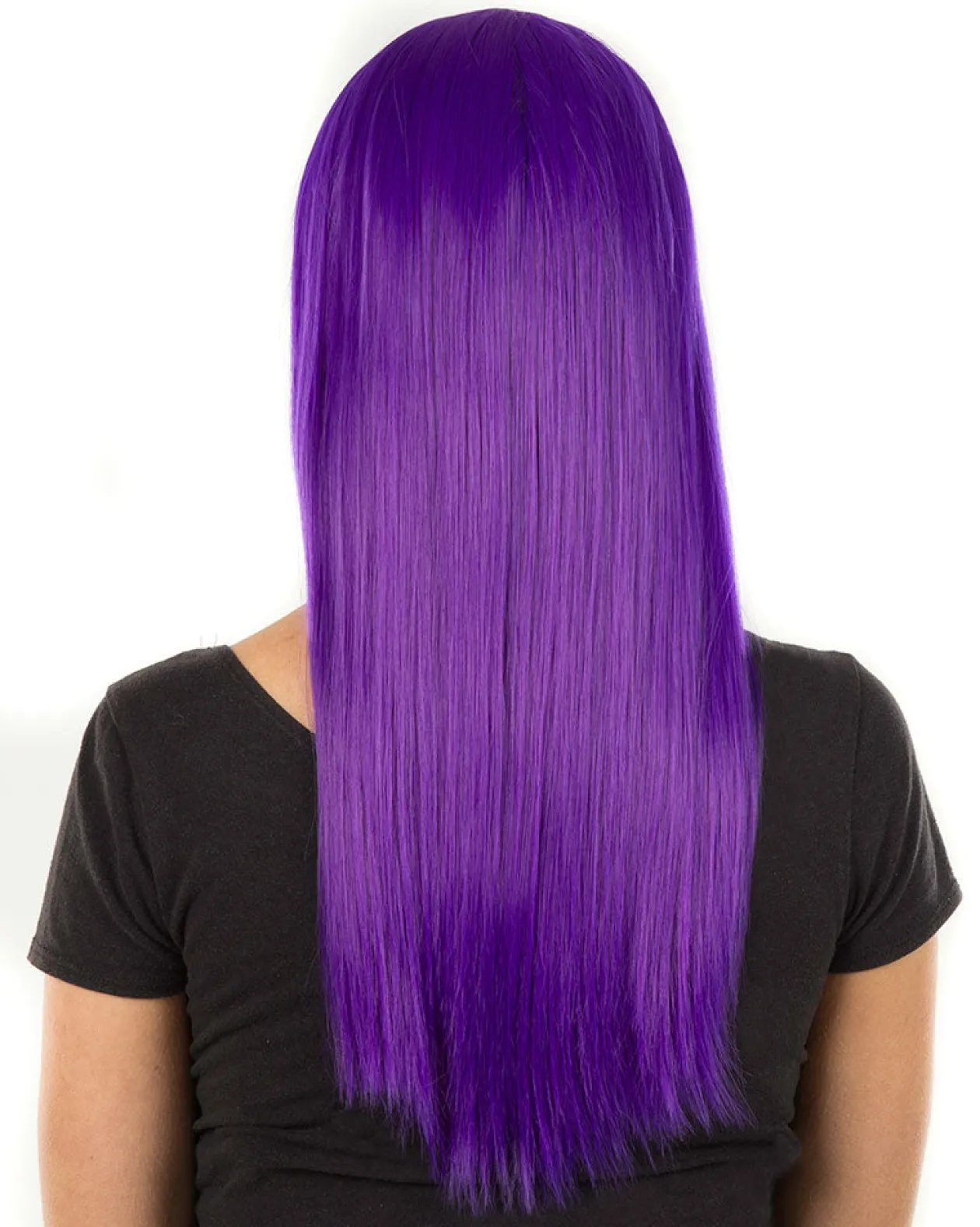 * Fashion Deluxe Amethyst Purple Long Wig Fashion