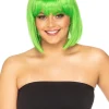 * Fashion Deluxe Apple Green Bob Wig Best Sale
