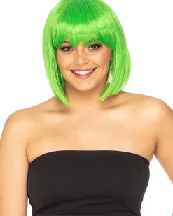 * Fashion Deluxe Apple Green Bob Wig Best Sale