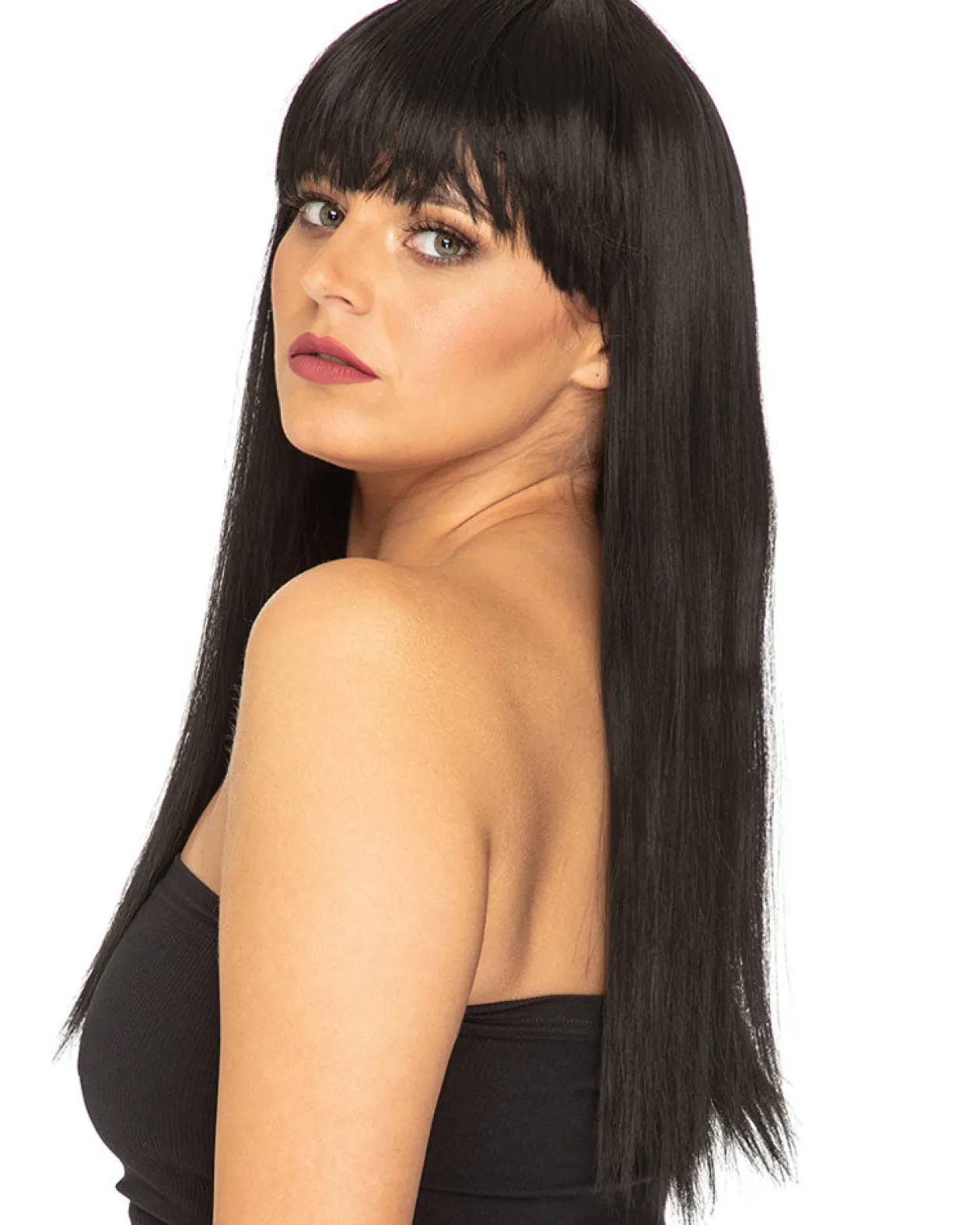 * Fashion Deluxe Black Long Wig Flash Sale