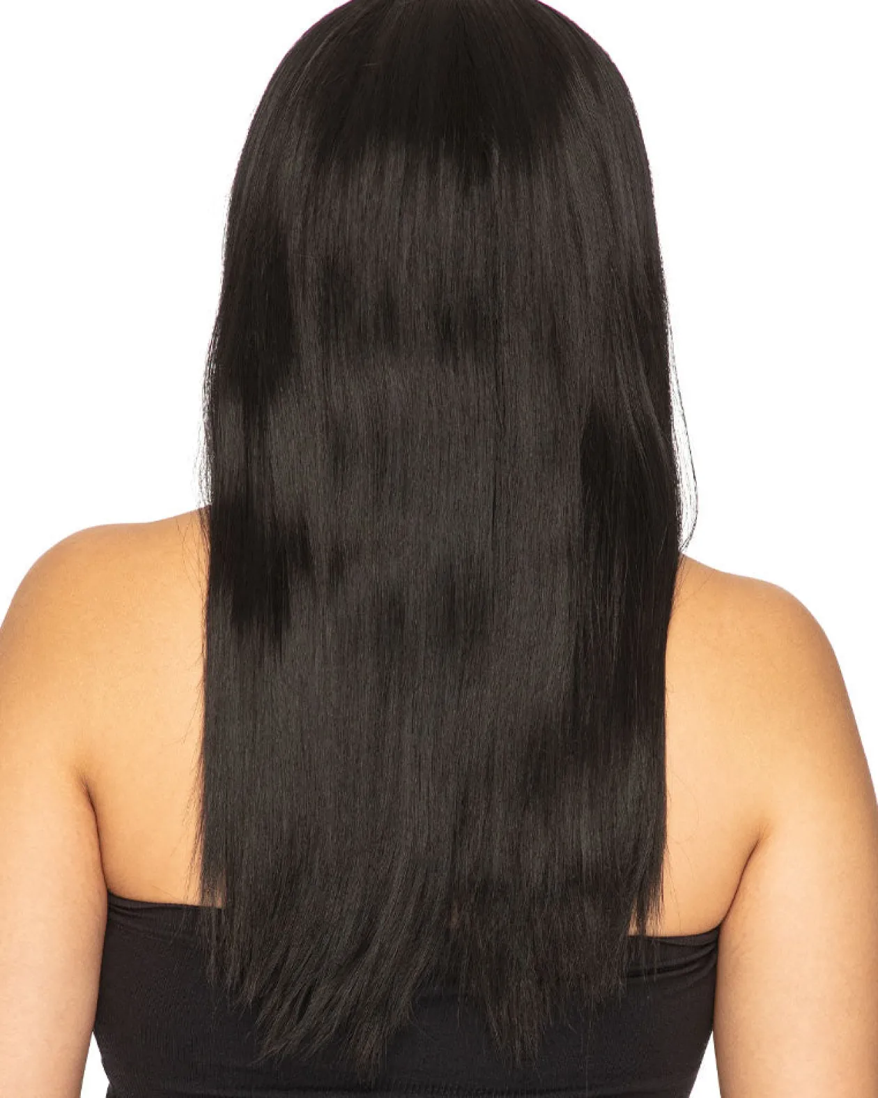 * Fashion Deluxe Black Long Wig Flash Sale