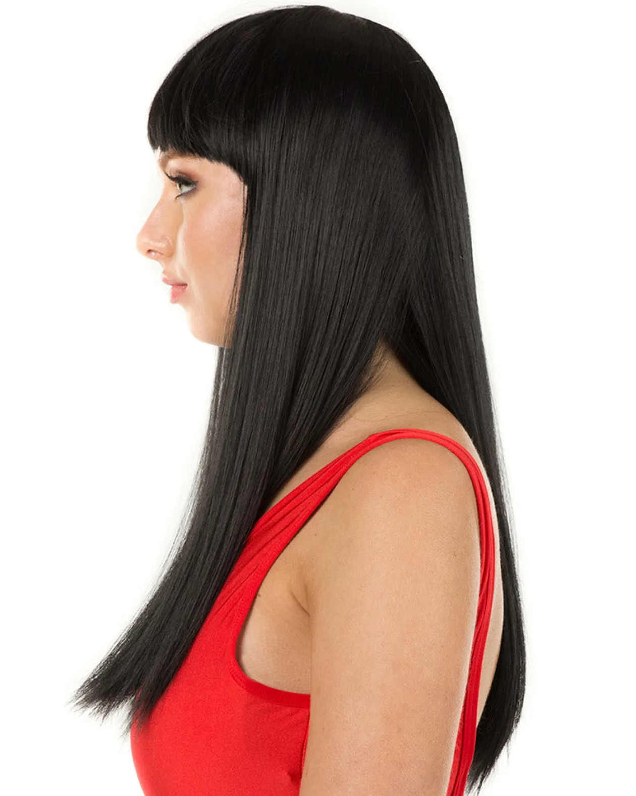 * Fashion Deluxe Black Long Wig Flash Sale
