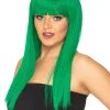 * Fashion Deluxe Emerald Green Long Wig Flash Sale