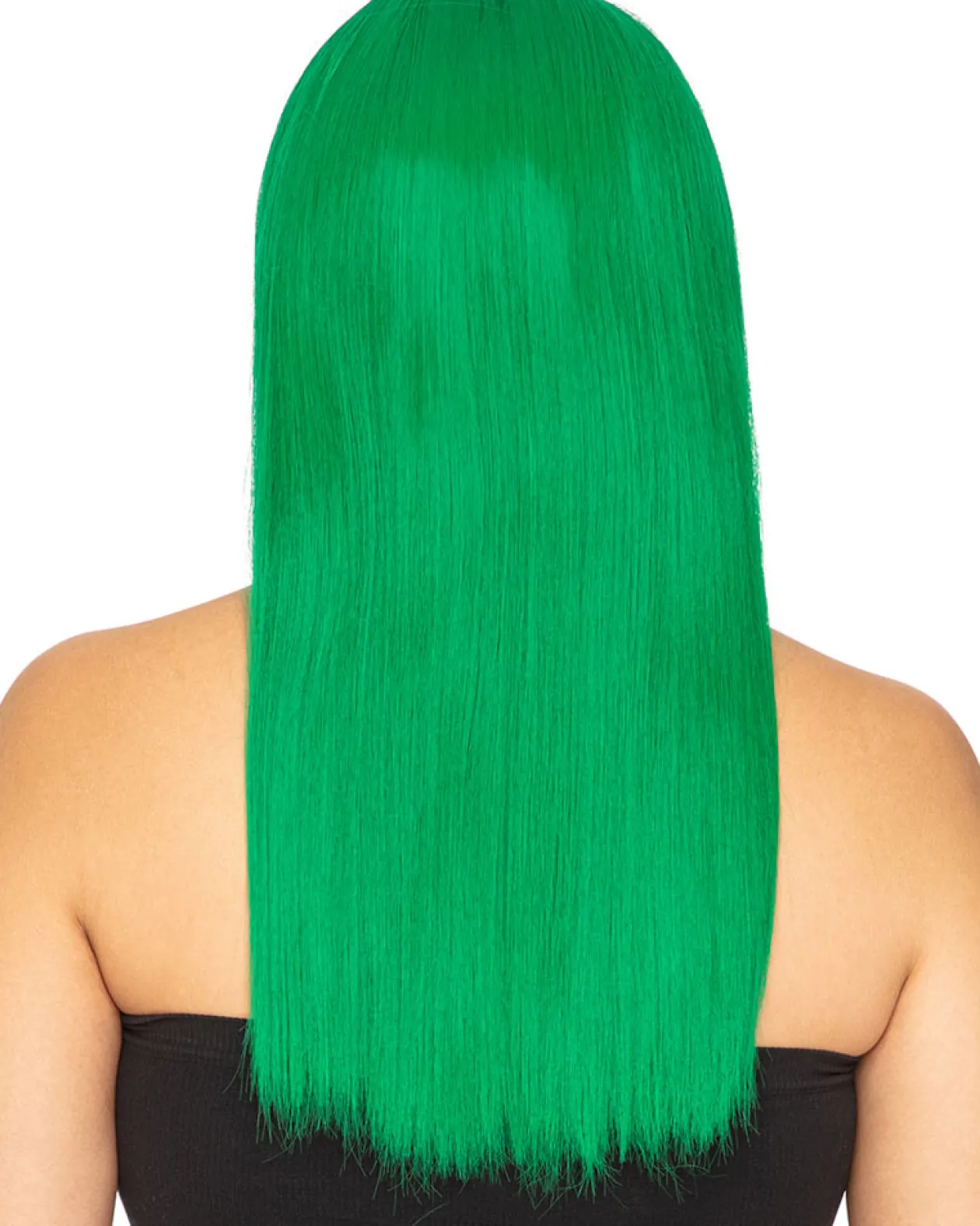 * Fashion Deluxe Emerald Green Long Wig Flash Sale