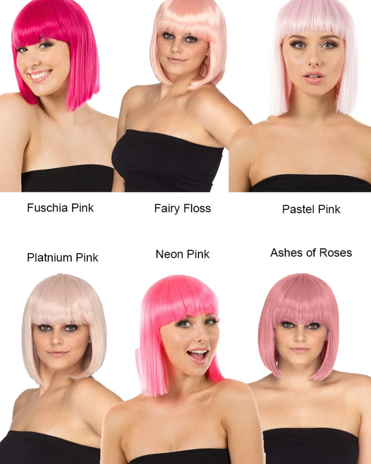 * Fashion Deluxe Fairy Floss Pink Bob Wig Online