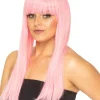 * Fashion Deluxe Musk Stick Pink Long Wig Fashion