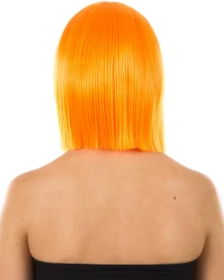 * Fashion Deluxe Neon Orange Bob Wig Best Sale