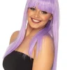 * Fashion Deluxe Pastel Lavender Long Wig New