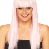* Fashion Deluxe Pastel Pink Long Wig Online