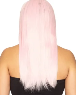 * Fashion Deluxe Pastel Pink Long Wig Online