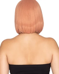 * Fashion Deluxe Peaches And Cream Pink Bob Wig Cheap