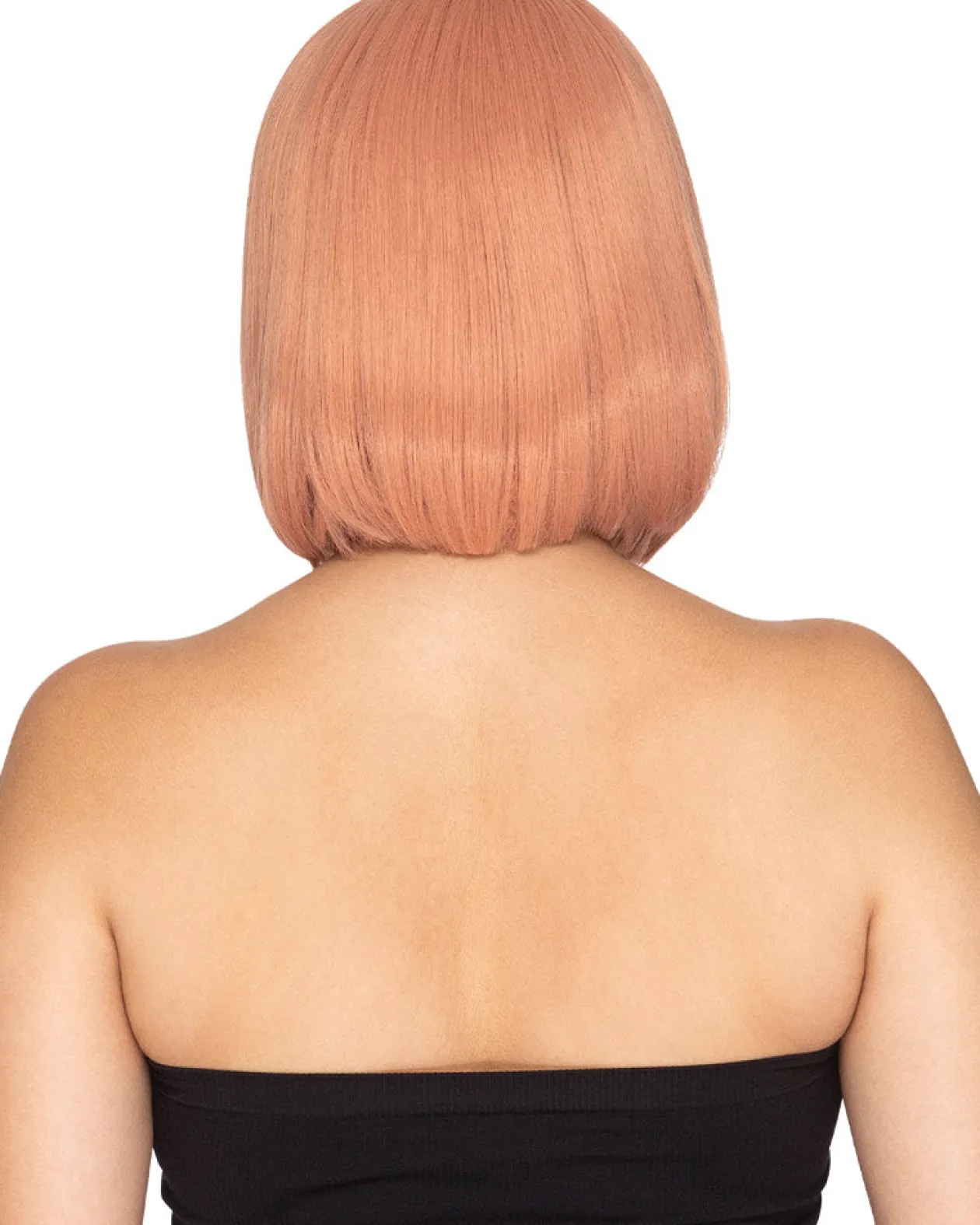 * Fashion Deluxe Peaches And Cream Pink Bob Wig Cheap