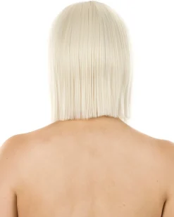 * Fashion Deluxe Platinum Blonde Bob Wig Outlet
