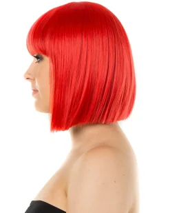 * Fashion Deluxe Red Bob Wig Shop
