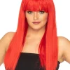 * Fashion Deluxe Red Long Wig Online