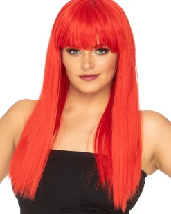 * Fashion Deluxe Red Long Wig Online