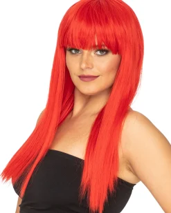 * Fashion Deluxe Red Long Wig Online