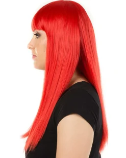 * Fashion Deluxe Red Long Wig Online