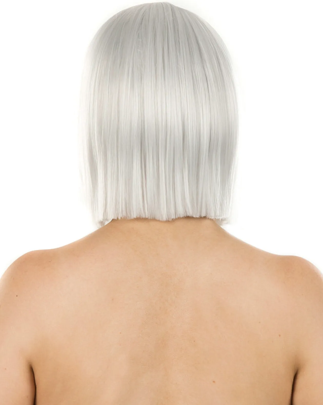 * Fashion Deluxe Silver Bob Wig Cheap