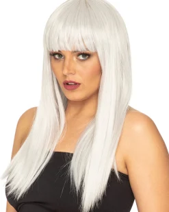 * Fashion Deluxe Silver Long Wig Fashion